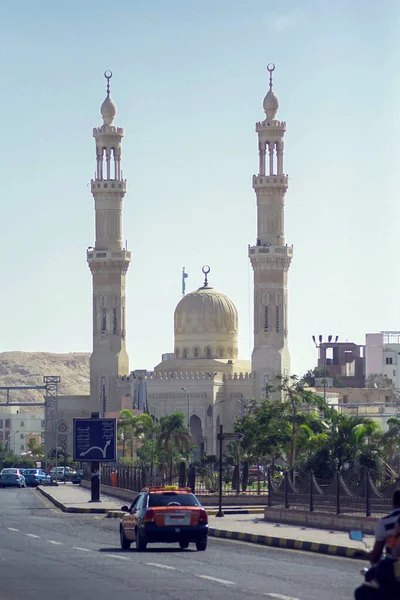 2019 Egipt Hurghada Meczet Rejonie Dahar Architektura Islamu — Zdjęcie stockowe