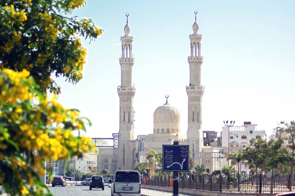 2019年11月12日 Hurghada Dahar地区的清真寺 伊斯兰建筑 — 图库照片