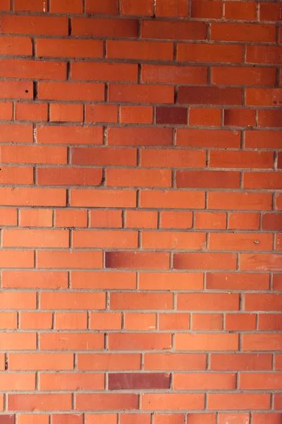 Vertikale Rote Ziegel Hintergrund Ein Teil Der Mauer Des Gebäudes — Stockfoto