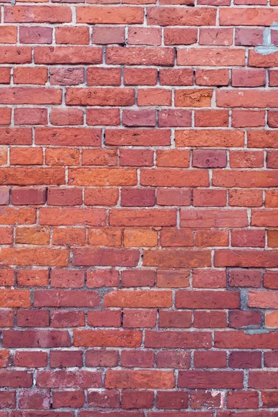 Vertikale Rote Ziegel Hintergrund Ein Teil Der Mauer Des Gebäudes — Stockfoto