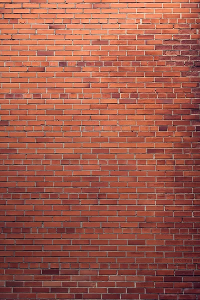 Vertikale Rote Ziegel Hintergrund Ein Teil Der Mauer Des Gebäudes — Stockfoto