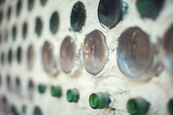 Glass Bottles Wall Background Abstract Texture — Stock Photo, Image