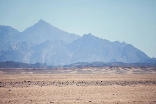 Naturaleza Egipto Montañas Cielo Desierto — Foto de Stock