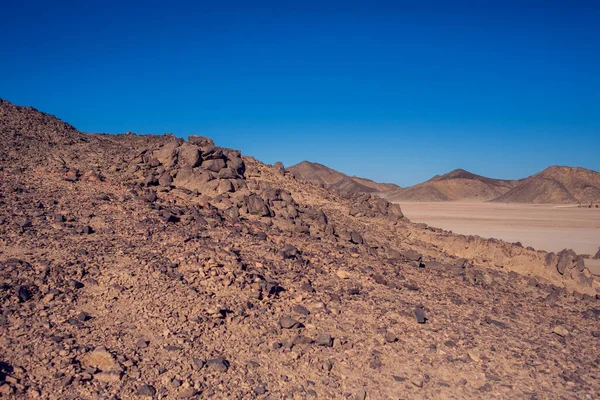 Natura Dell Egitto Montagne Cielo Nel Deserto — Foto Stock