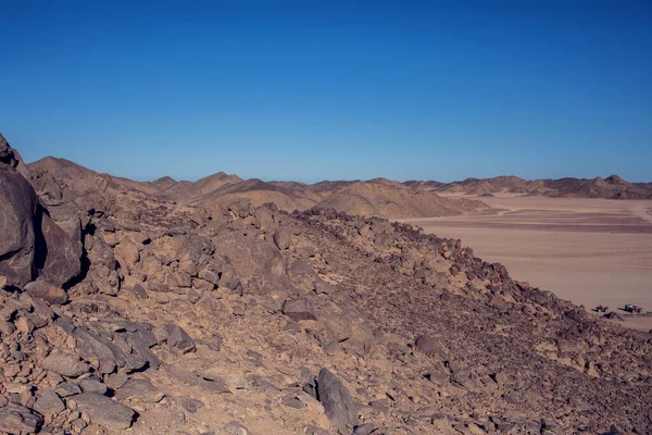 Natur Ägyptens Berge Und Himmel Der Wüste — Stockfoto