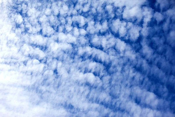 Céu Azul Fundo Com Uma Pequena Nuvens — Fotografia de Stock