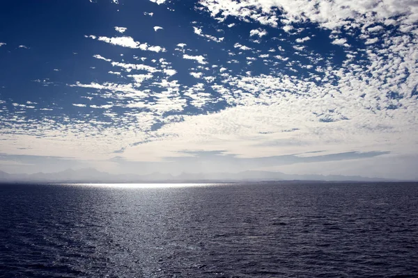 Calma Mar Cielo Azul Fondo — Foto de Stock