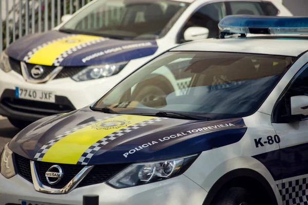 Torrevieja Spain 2021 Civil Guard Cars Street Torrevieja Spanish Police Royalty Free Stock Photos