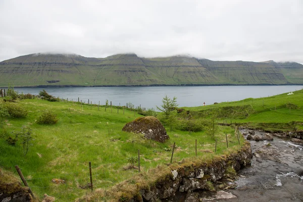 Krajobraz Wysp Owczych — Zdjęcie stockowe