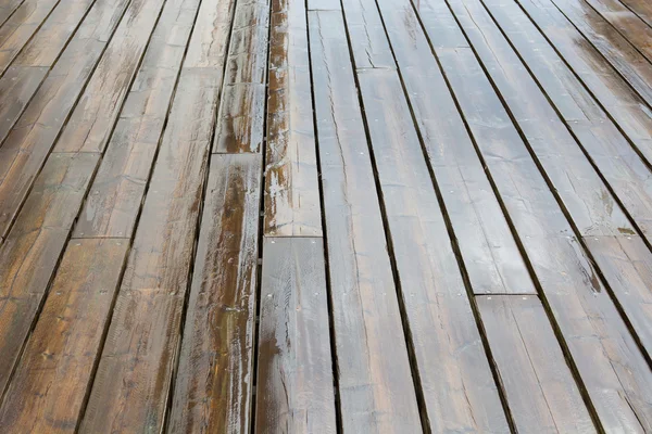 Wet wooden planks — Stock Photo, Image