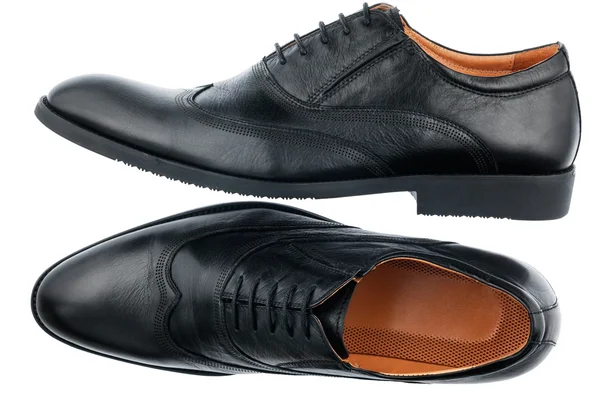 Zapatos negros clásicos para hombre —  Fotos de Stock