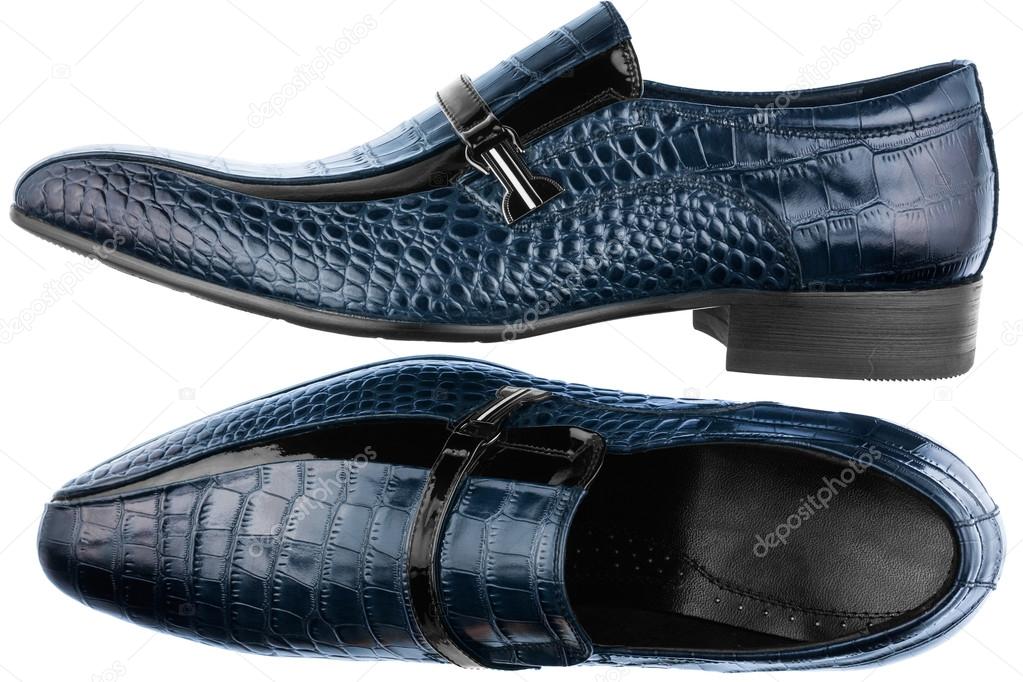 Classic men's blue shoes