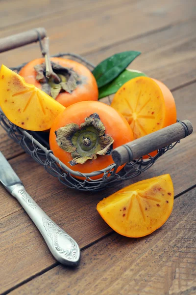 Солодкі стиглі persimmons — стокове фото