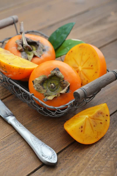 Persimmons doces maduros — Fotografia de Stock