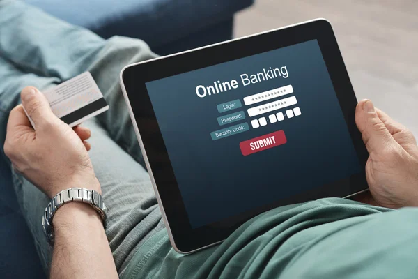 The Online banking — Stock Photo, Image