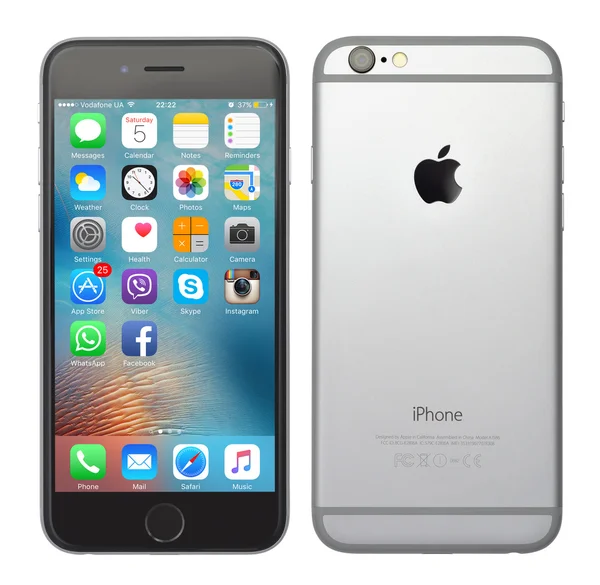 Space grey color iPhone 6 — Stock Photo, Image