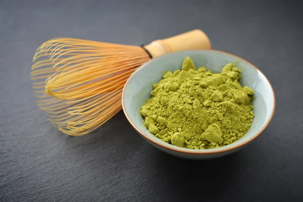 Chá Matcha Verde Orgânico — Fotografia de Stock