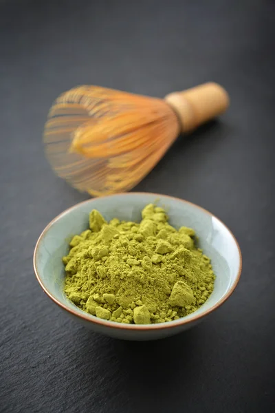 Chá Matcha Verde Orgânico — Fotografia de Stock