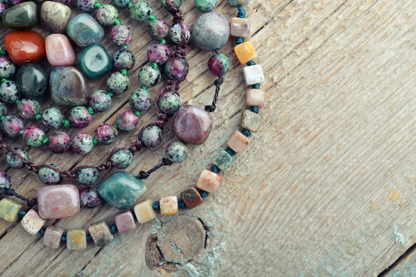 Semiprecious stone beads — Stock Photo, Image