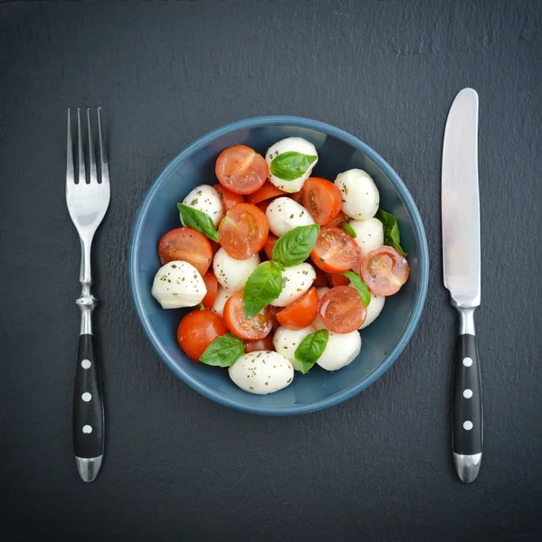 Insalata Caprese in ciotola — Foto Stock