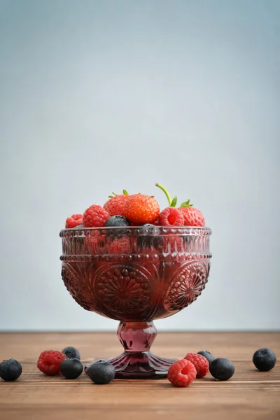 Чаша свежих ягод — стоковое фото