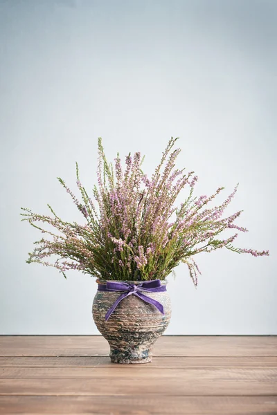 Heidekraut in der Vase — Stockfoto