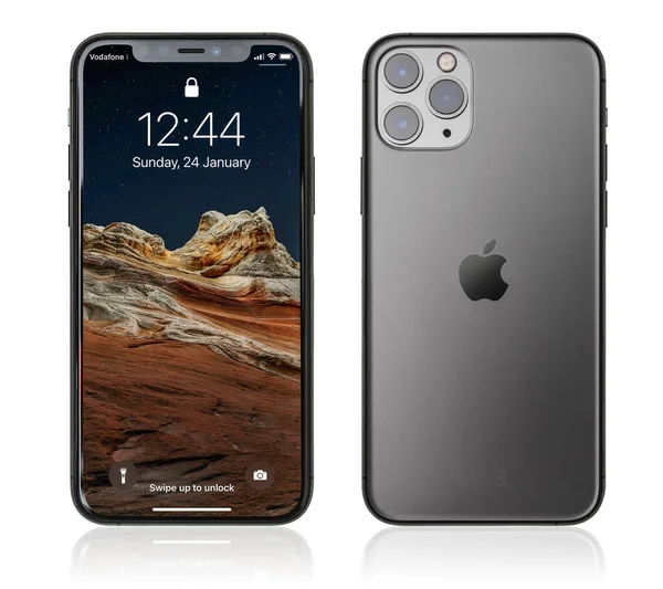 Kiev Ukraine Janvier 2021 Vue Avant Arrière Nouveau Smartphone Apple — Photo