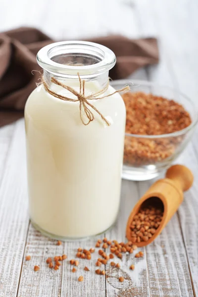 Buchweizenmilch — Stockfoto