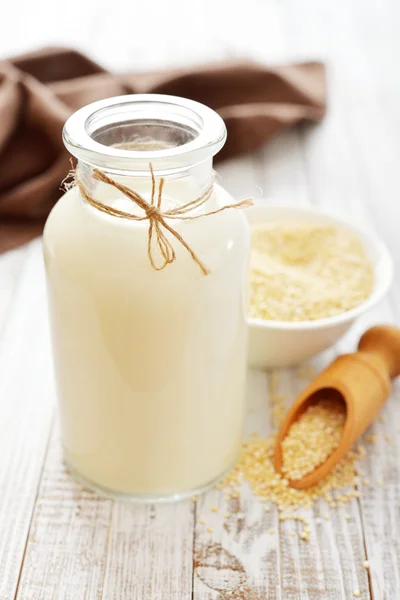 Leite de quinoa — Fotografia de Stock