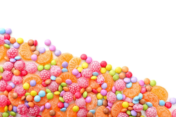 Sweet round multicolor candies — Stock Photo, Image