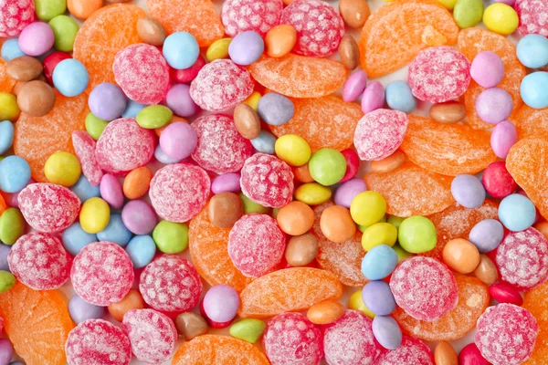 Sladké barevné bonbóny — Stock fotografie