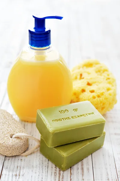 Greek olive soap — Stock Photo, Image