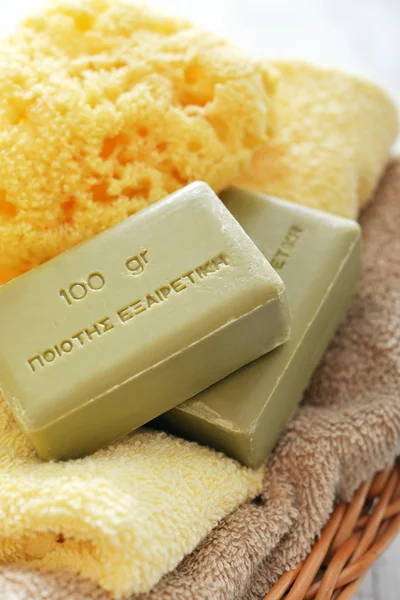 Greek olive soap — Stock Photo, Image