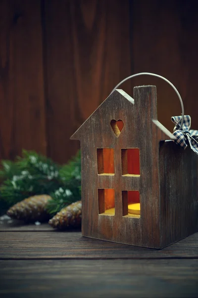 Рождественский фонарь — стоковое фото