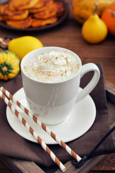 Calabaza con leche de especias — Foto de Stock