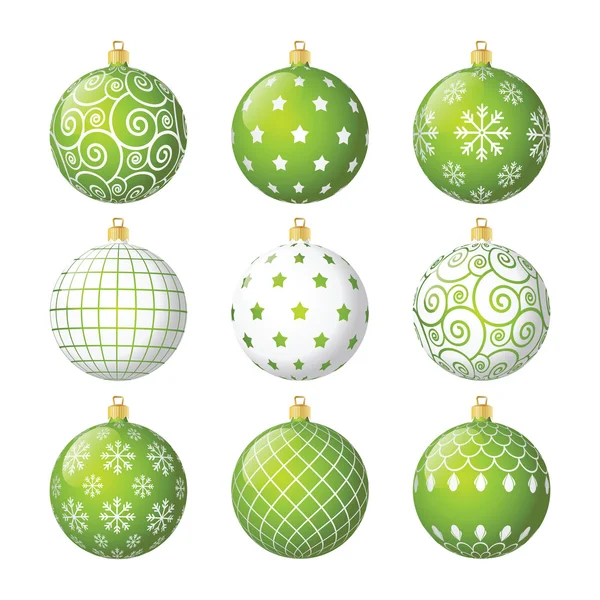 Set kerstballen — Stockvector