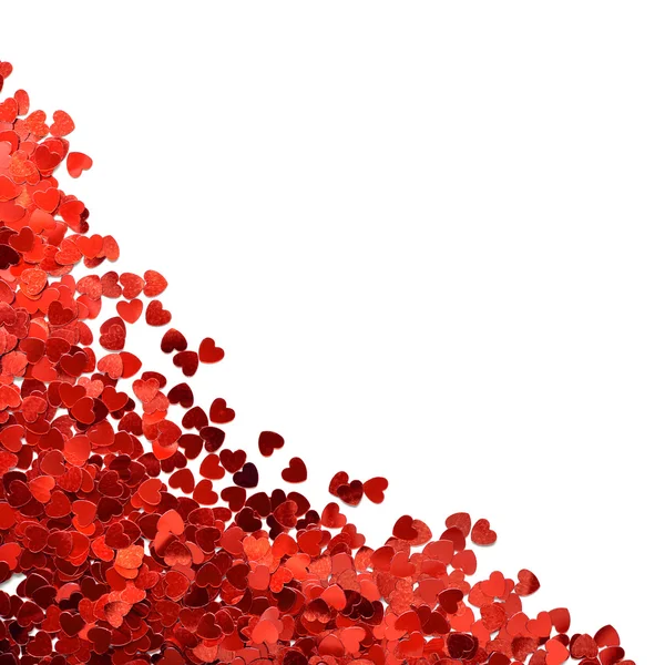 Confetti in shape of heart — Stock Photo, Image