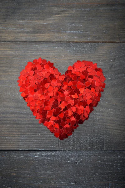 Confetti a forma di cuore — Foto Stock