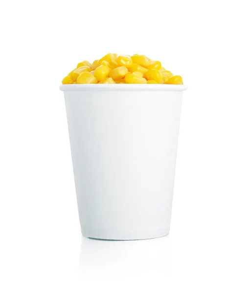 Corn in cups — Stock Photo, Image