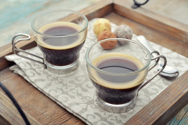 Cups of coffee — Stock Photo, Image