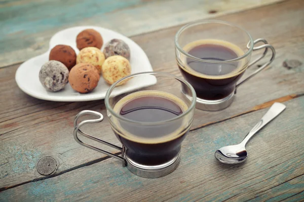 Duas xícaras de café — Fotografia de Stock