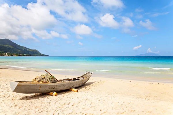 Off shore resting  fishing boat — Stock Photo, Image