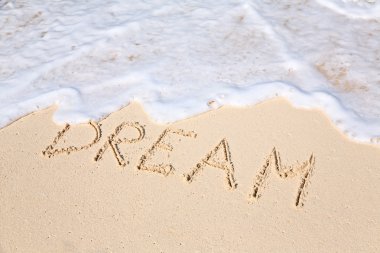 Word Dream Beach - Tatil kavramı arka plan