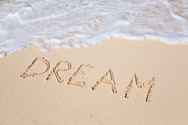 Word Dream Beach - Tatil kavramı arka plan