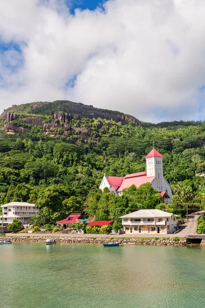 Iglesia de San Andrés en el distrito de Cascade, isla Mahe, Seychelles — Foto de Stock