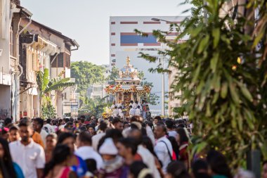 Georgetown, Penang, Malezya. 24 Ocak 2016. Tanrı Muruga ibadete Hindu festivali