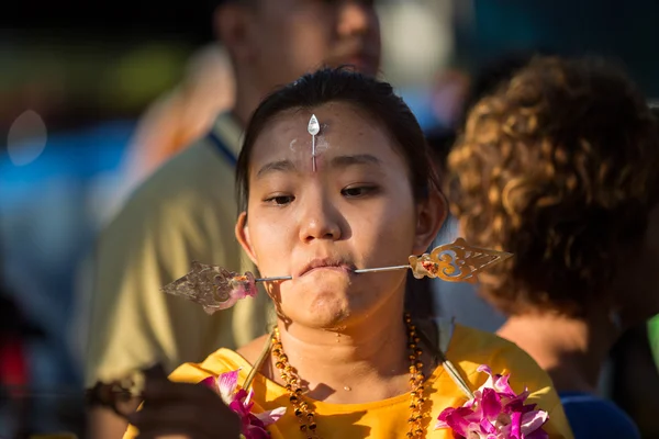 Georgetown, Penang, Malajsie. 24. ledna 2016. Hinduistický svátek uctívat Boha Oldřich — Stock fotografie