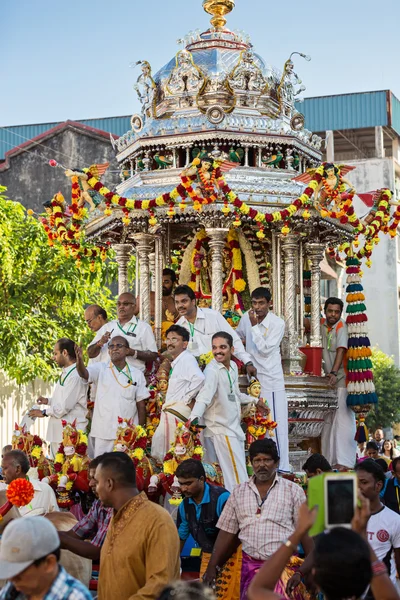 Georgetown, Penang, Malaysia.  January 24, 2016.  Hindu festival to worship God Muruga