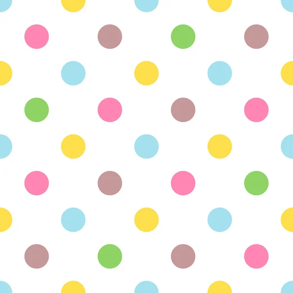 Naadloze kleurrijke polka patroon voor paaseieren — Stockvector