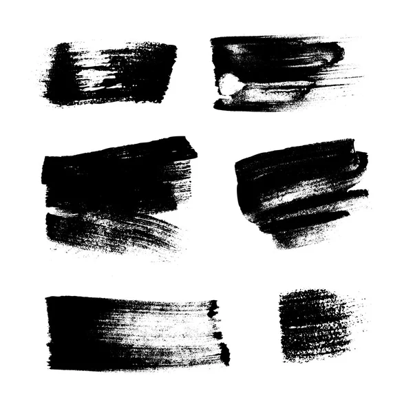 Tintes de pintura negro superposición vector textura — Archivo Imágenes Vectoriales